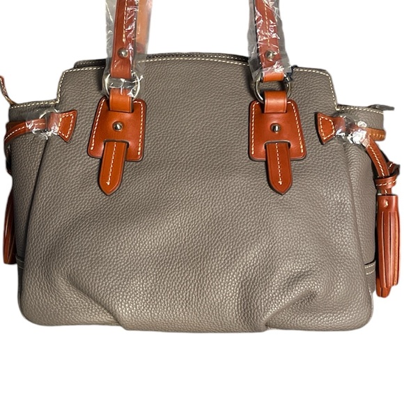 Dooney & Bourke Pebble Leather Small Winged Shopper Bag  0143 - Picture 5 of 13